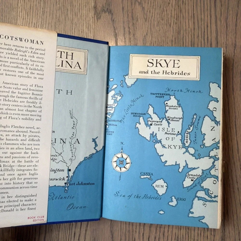 The‎ Scotswoman Inglis Fletcher 1954 Book Club Edition VTG Hardcover Dust Jacket